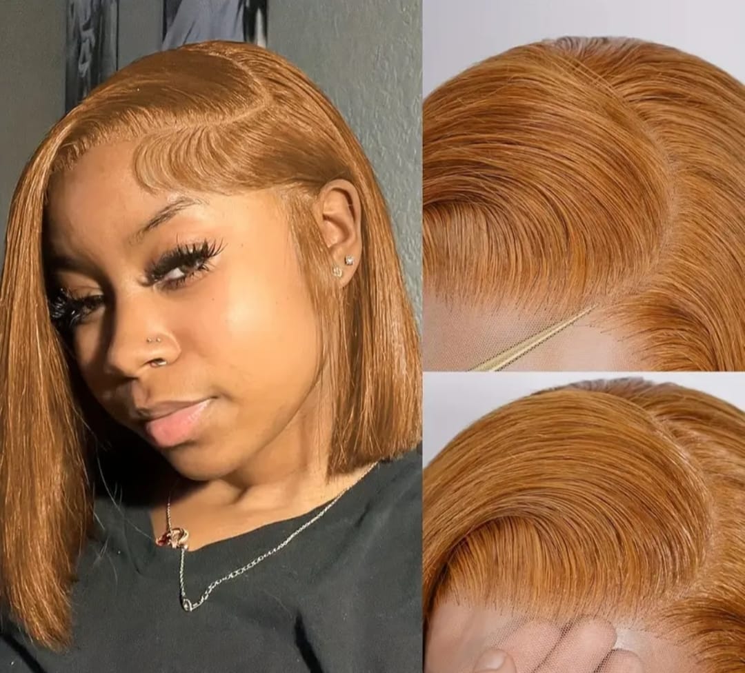 honey blonde full frontal lace wig  - Main Image