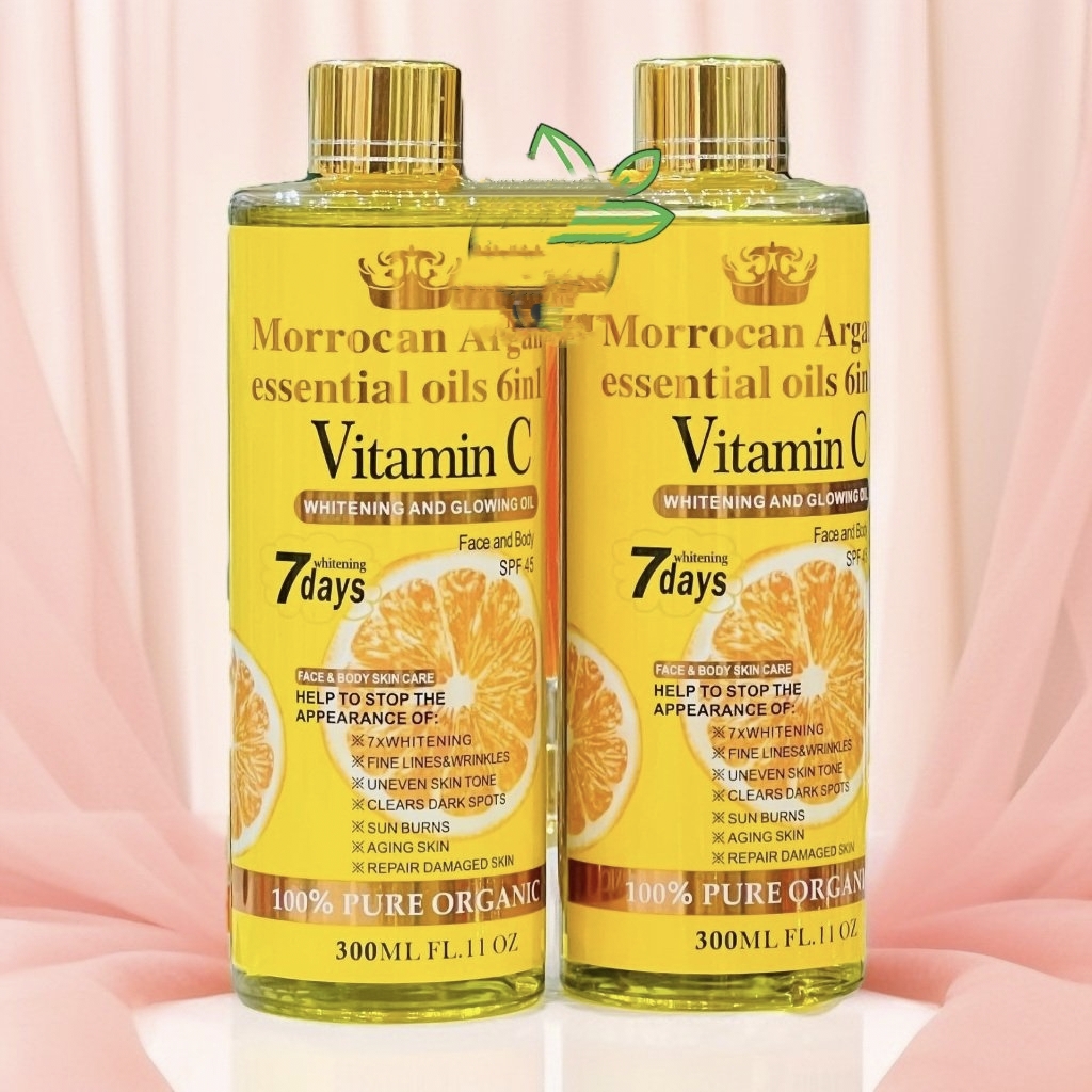 moroccan argan essential 6 in1 vitamin c glowing oil - Main Image
