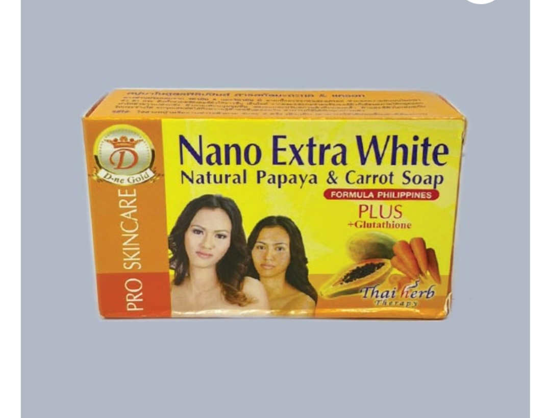 nano extra white natural papaya and carrot soap - Main Image